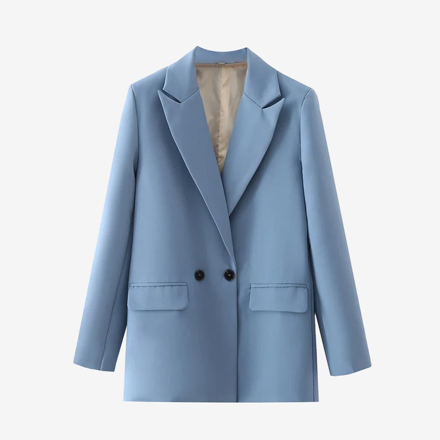 Blazer vintage para mujer con doble botón