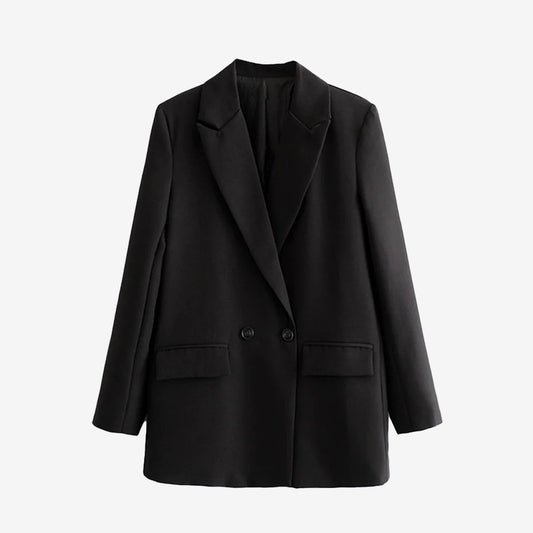 Blazer vintage para mujer con doble botón