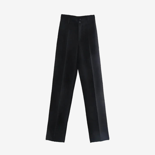 Pantalón recto de cintura alta