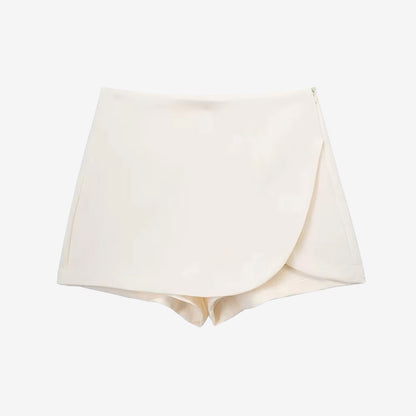 Falda pantalón de cintura alta