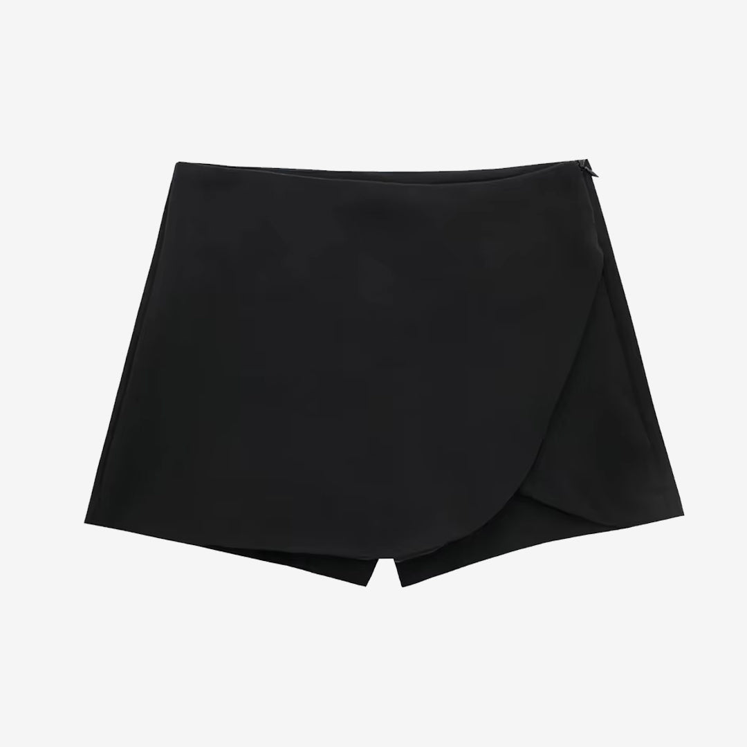 Falda pantalón de cintura alta