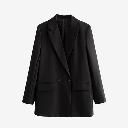 Blazer vintage para mujer con doble botón