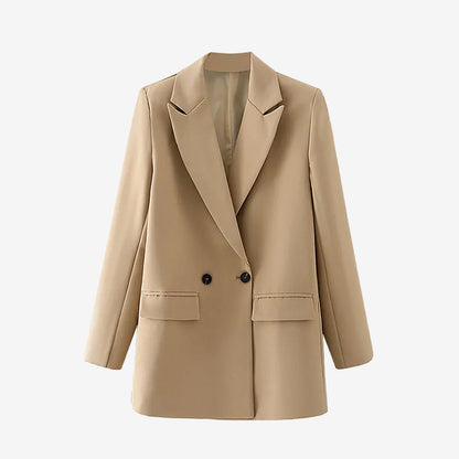 Blazer vintage para mujer con doble botón