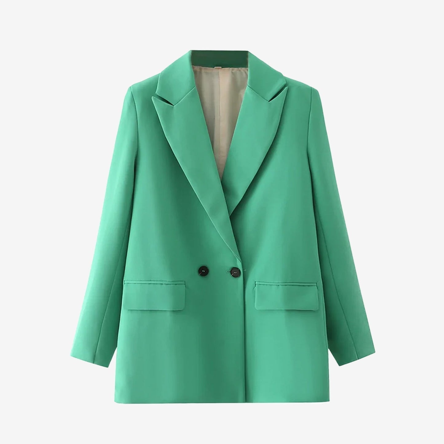 Blazer vintage para mujer con doble botón