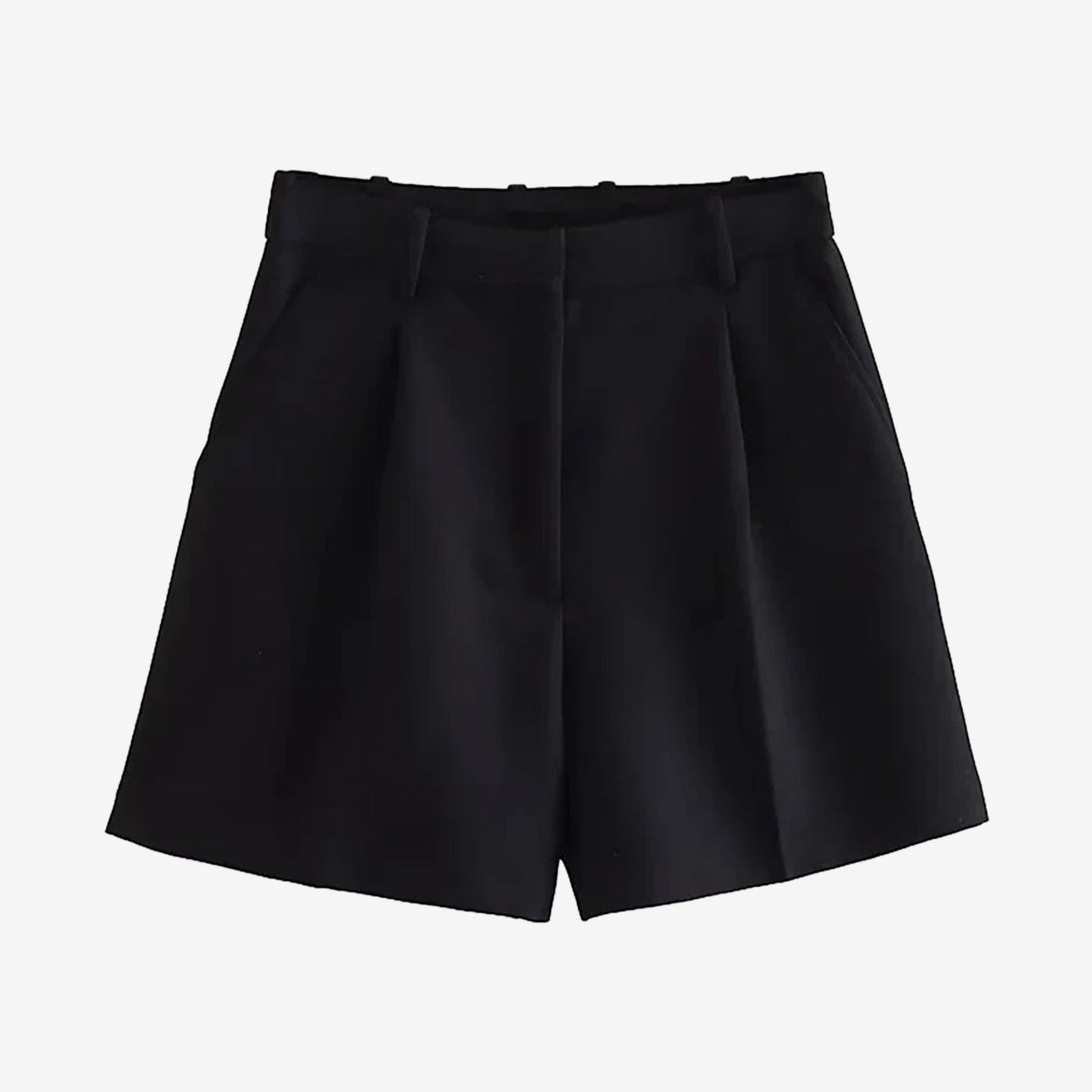 Bermudas de cintura alta con bolsillos
